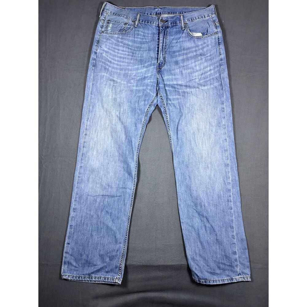 Levi's 569 Jeans Mens 36x34 (38x33) Blue Loose Straight Leg Light Wash Denim